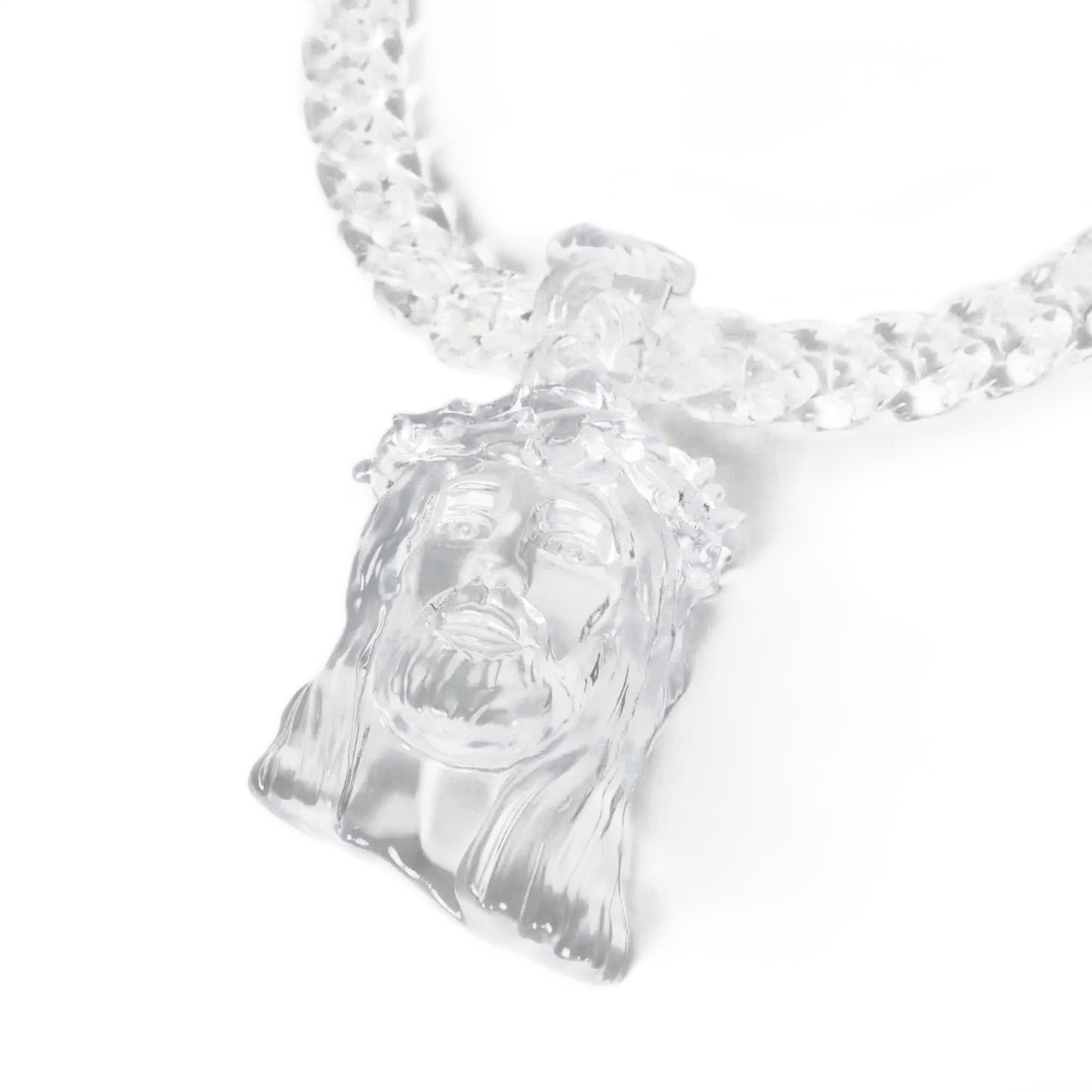 Big Clear Jesus Piece Pendant