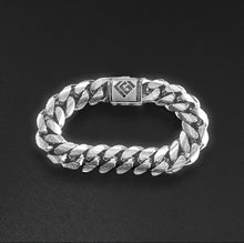 Lade das Bild in den Galerie-Viewer, 14mm Cgi Cuban Bracelet, Silver - Frosted
