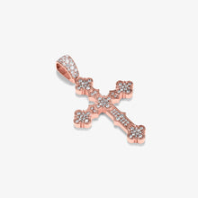 Notre Dame Diamond Cross Rose (lab-grown)