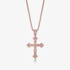 Notre Dame Diamond Cross Rose (lab-grown)