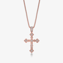 Notre Dame Diamond Cross Rose (lab-grown)