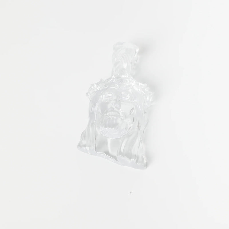 Small Clear Jesus Piece