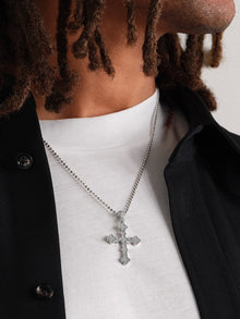 Small Diamond Cross Silver (VS+)