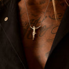 Small Silver Hanging Jesus Pendant