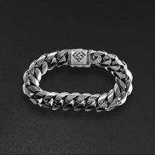 Lade das Bild in den Galerie-Viewer, 14mm Cgi Cuban Bracelet, Silver - Plain
