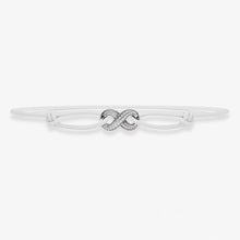 Iced Infinity Bracelet - Silver