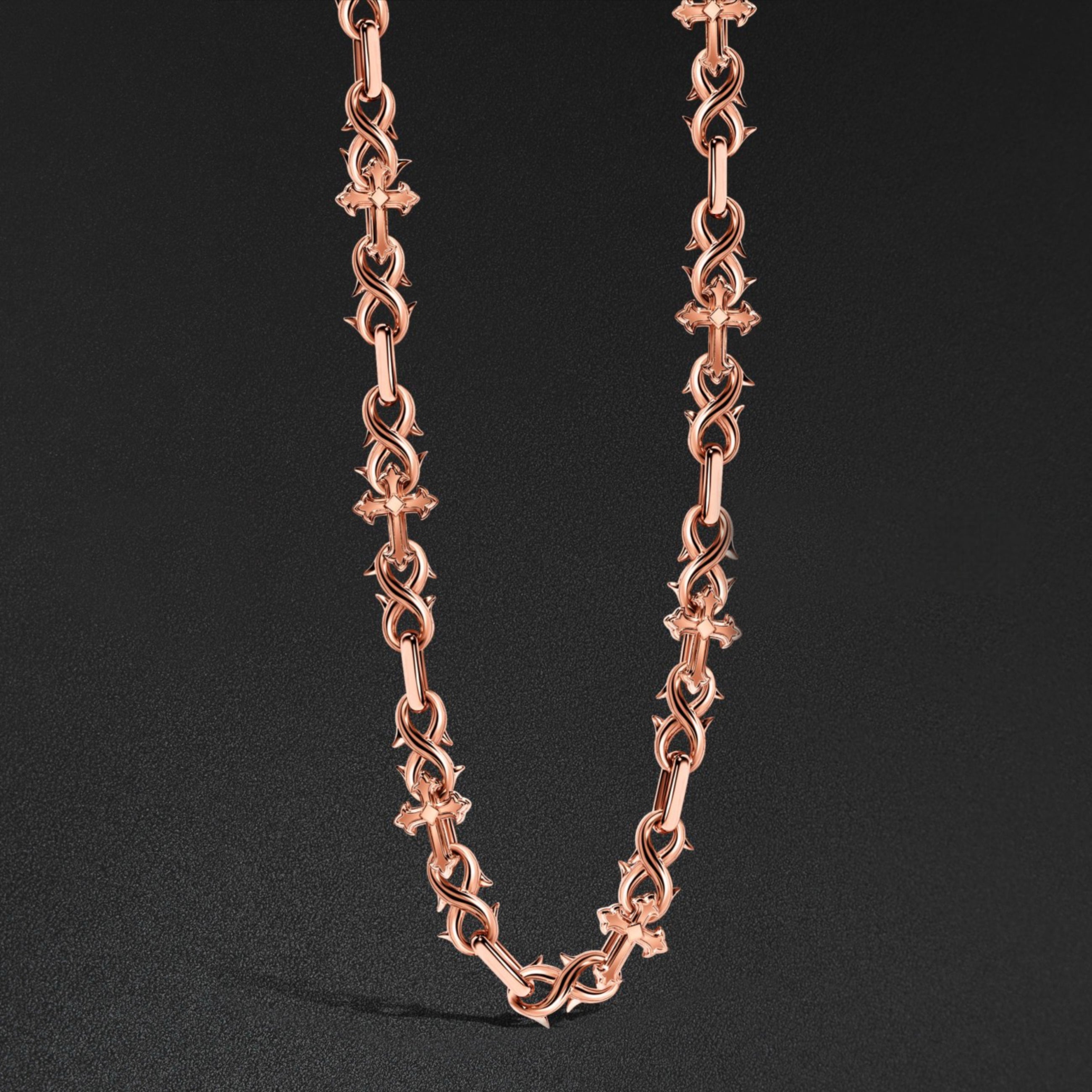 14mm St. Mark Chain - Rose