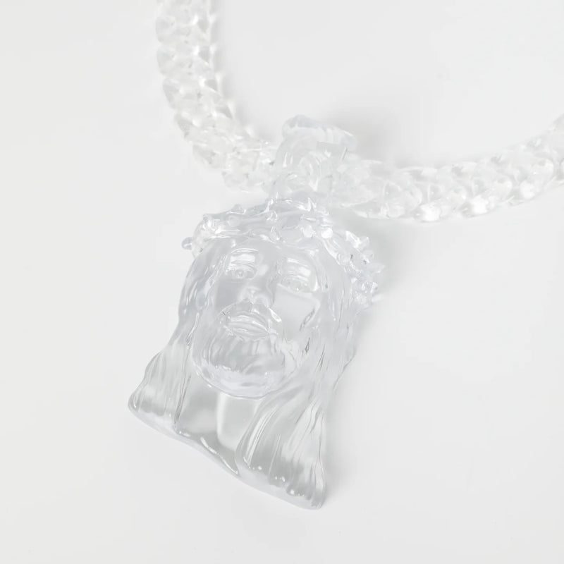 Big Clear Jesus Piece Pendant