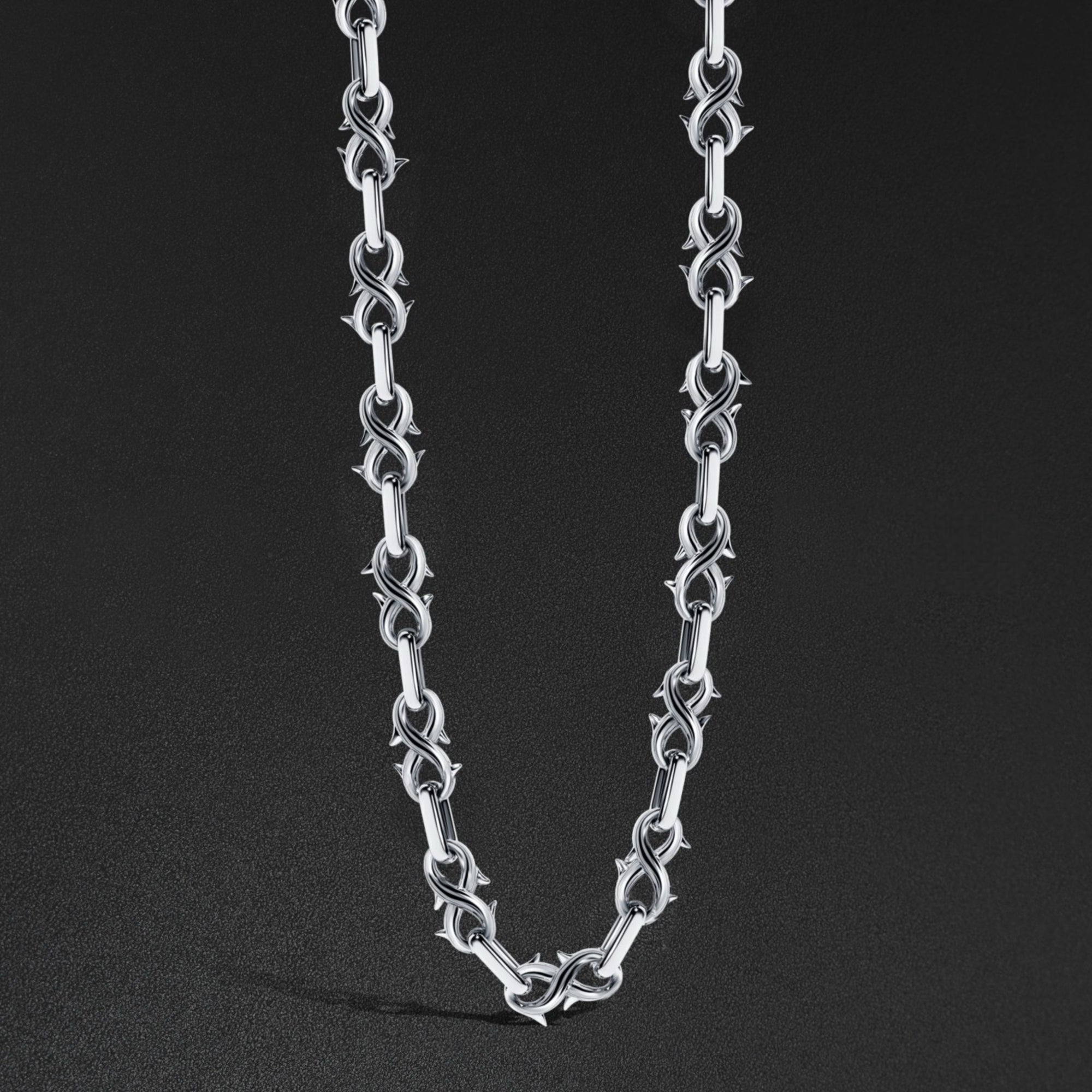 14mm Infinity Link Chain - Platin
