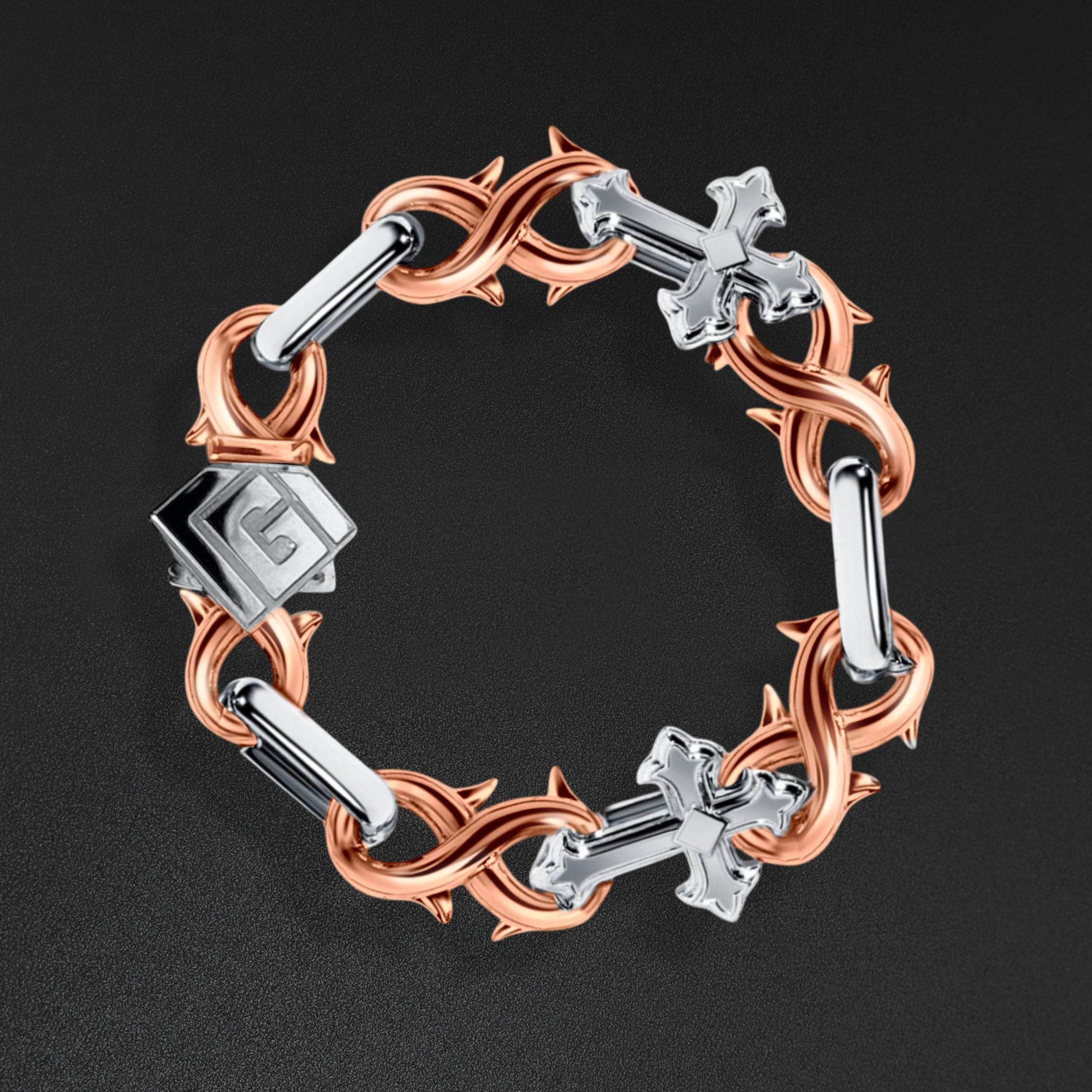 14mm St. Mark Bracelet - Two Tone