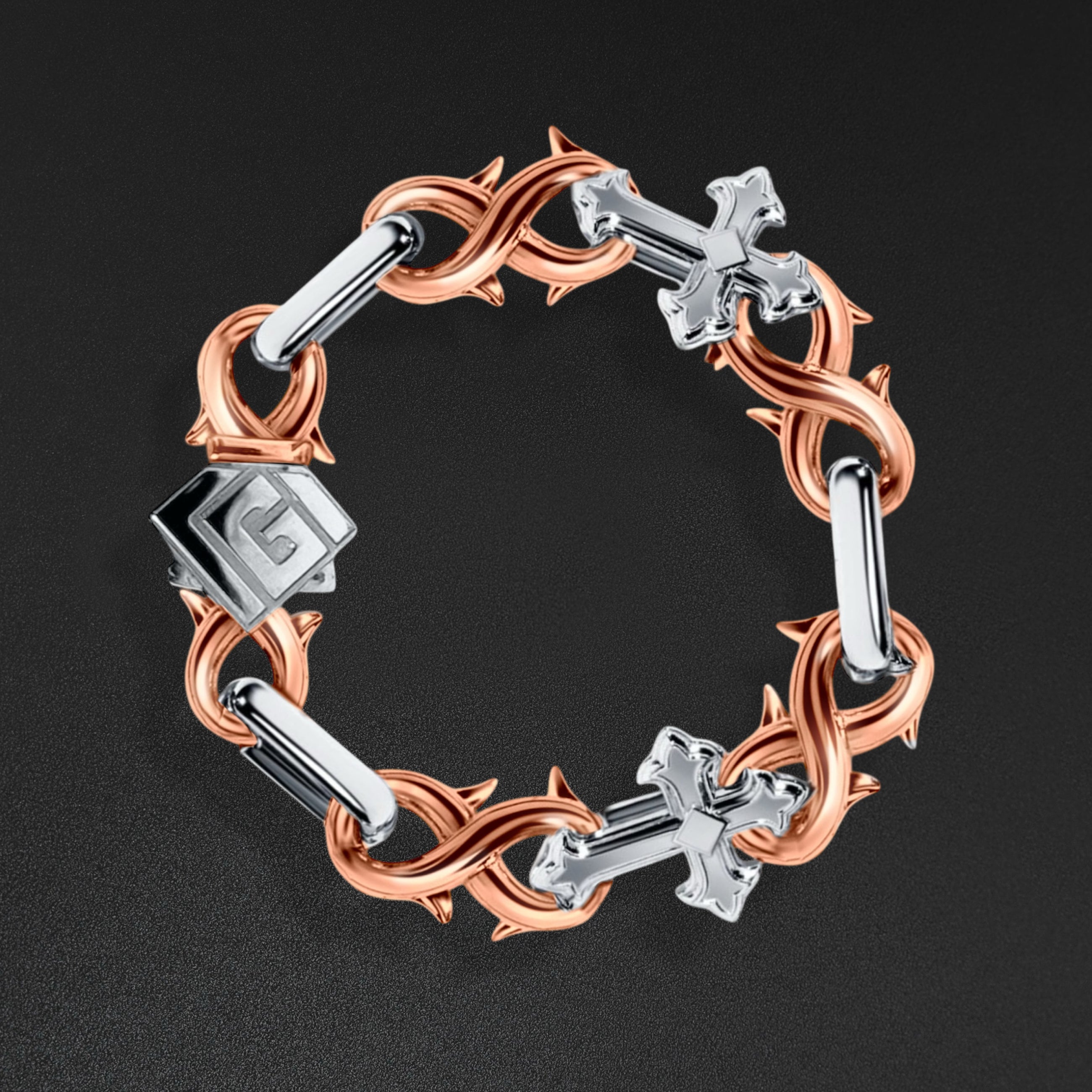 14mm St. Mark Bracelet - Two Tone