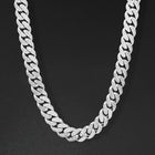 16mm Cgi Cuban Chain, Silver - Frosted
