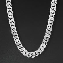 16mm Cgi Cuban Chain, Silver - Frosted