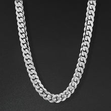 14mm Cgi Cuban Chain, Silver - Plain