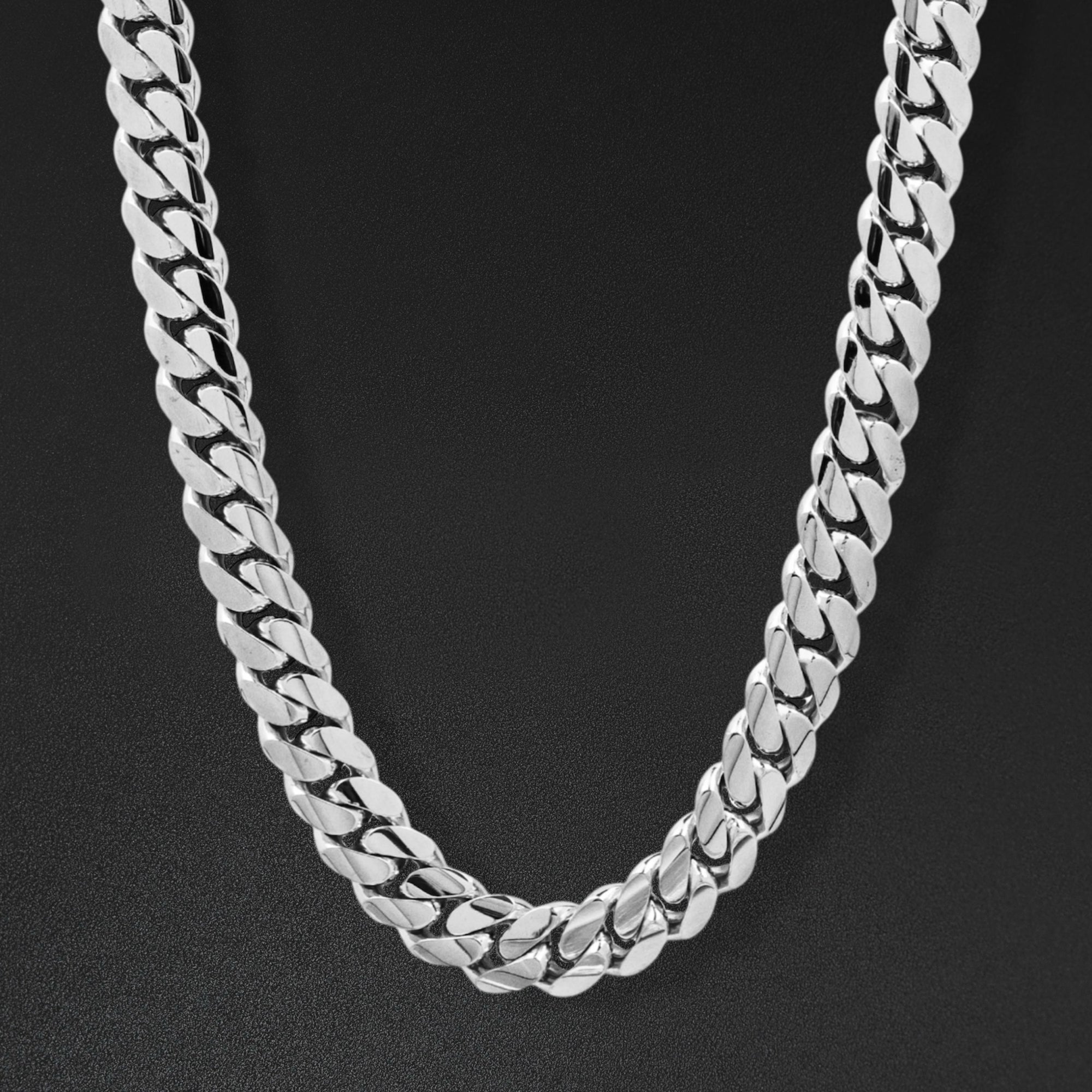 16mm Cgi Cuban Chain, Silver - Plain