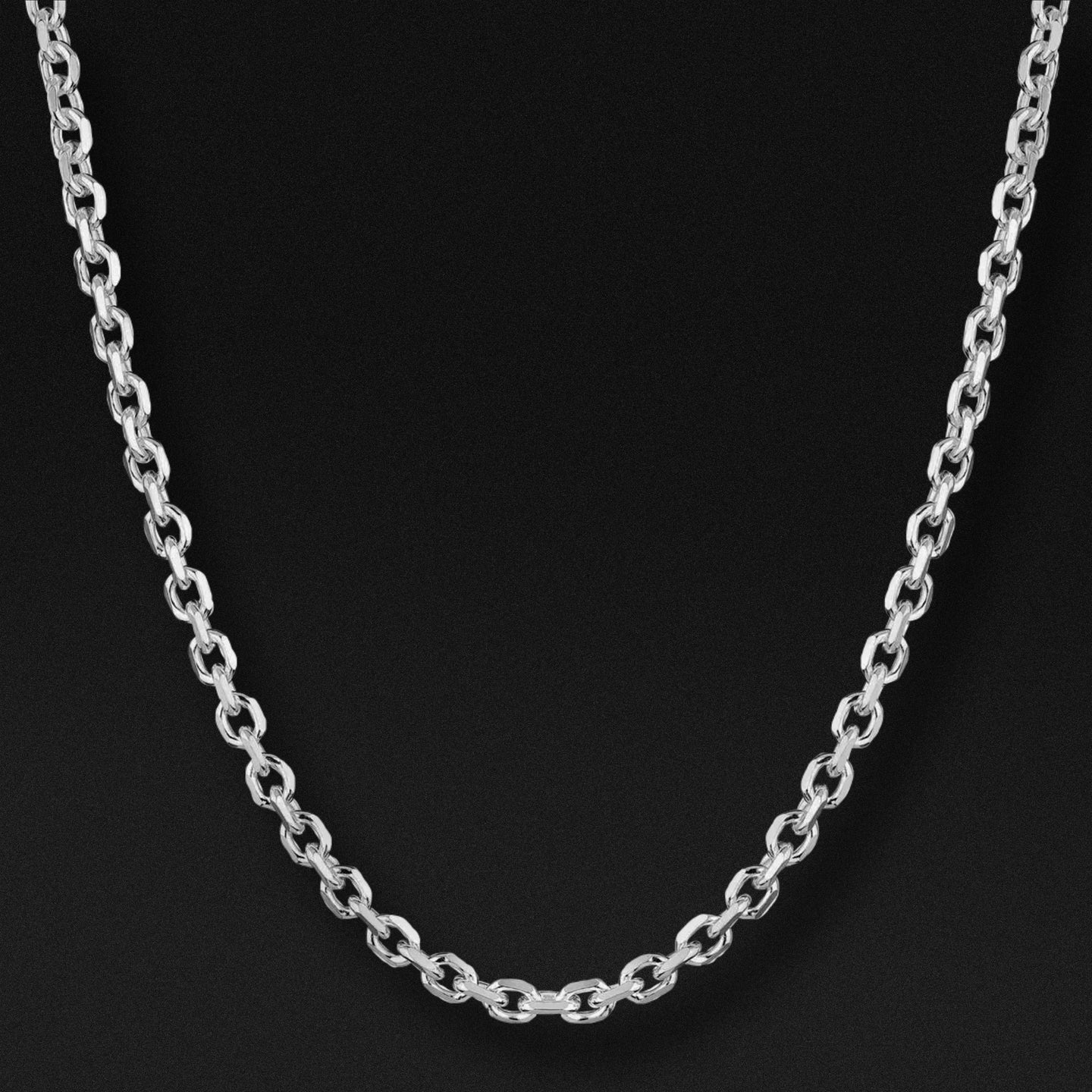 Silver Anchor Link Necklace