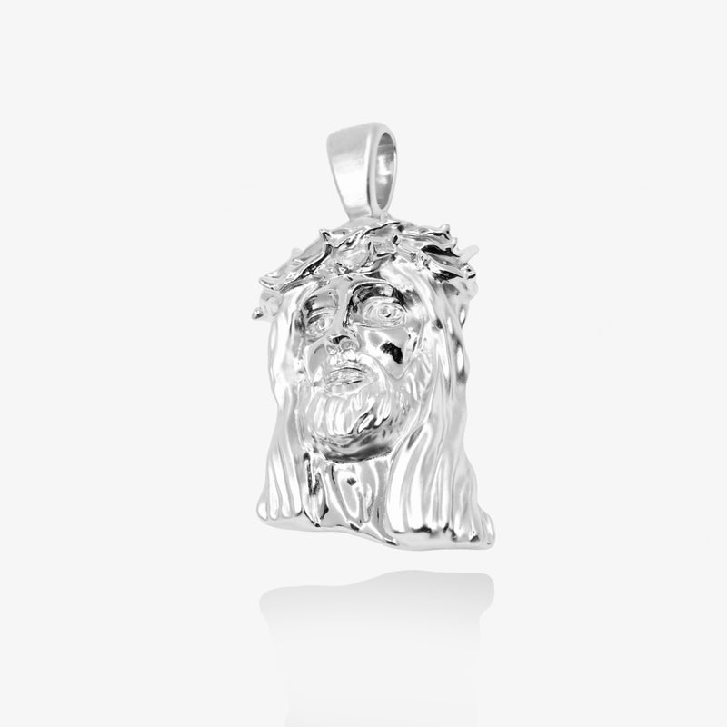Small Silver Jesus Pendant (new version)