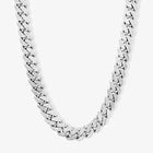 16mm Cgi Cuban Chain, Silver - Frosted