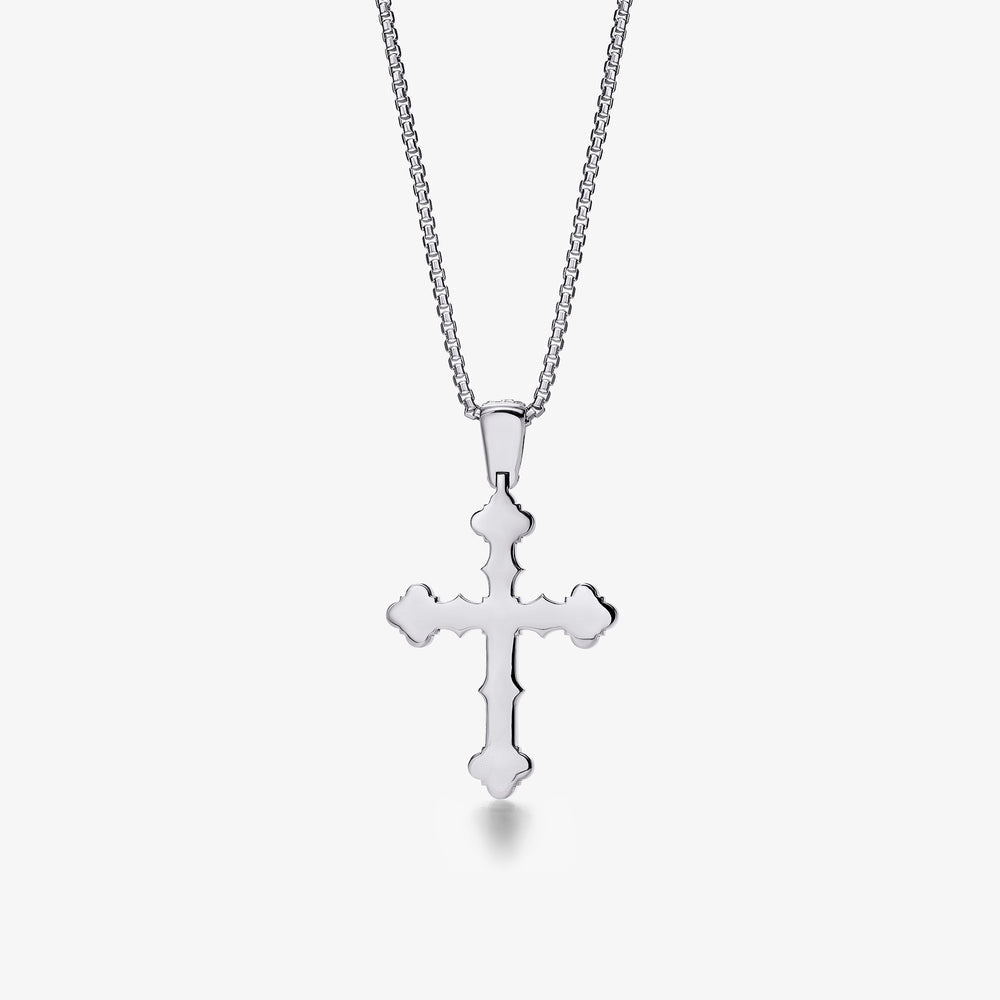 Notre Dame Sapphire Cross Silver (natural-grown)