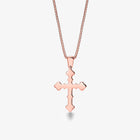 Notre Dame Diamond Cross Rose (lab-grown)
