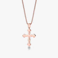 Notre Dame Diamond Cross Rose (lab-grown)