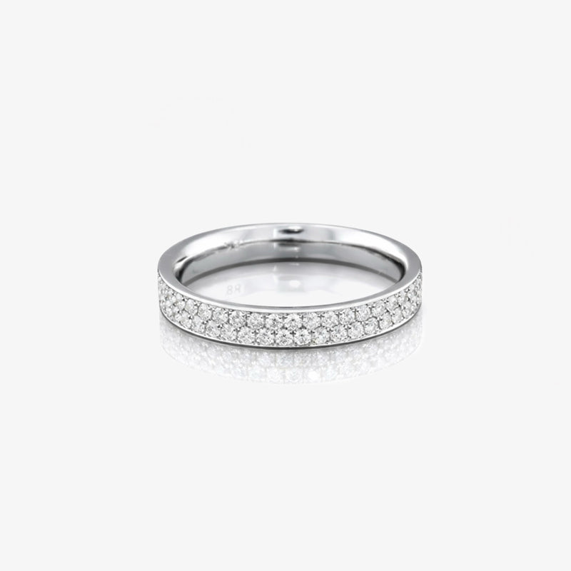 Eternity two row Diamond Ring (lab-grown)
