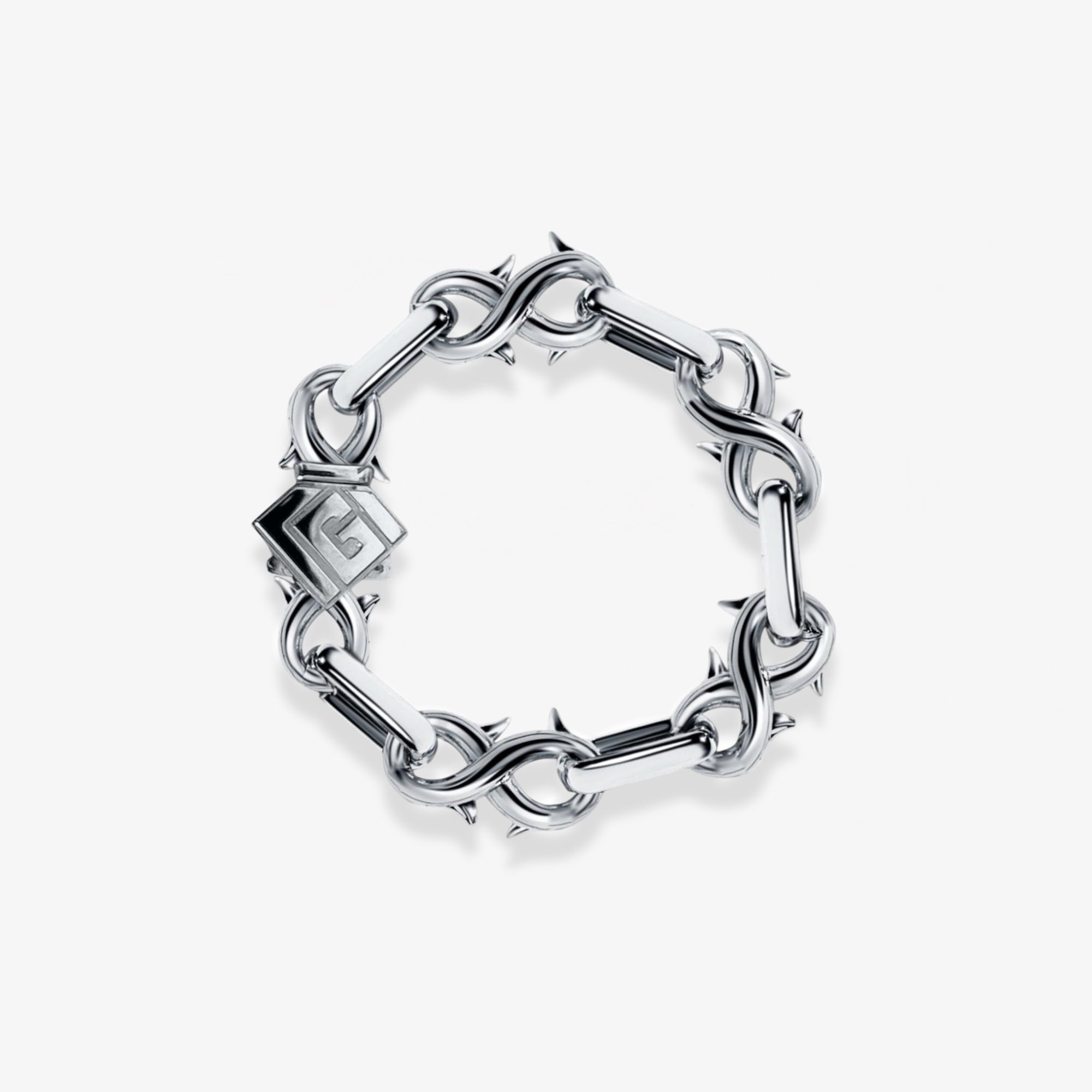14mm Infinity Link Bracelet - Platin