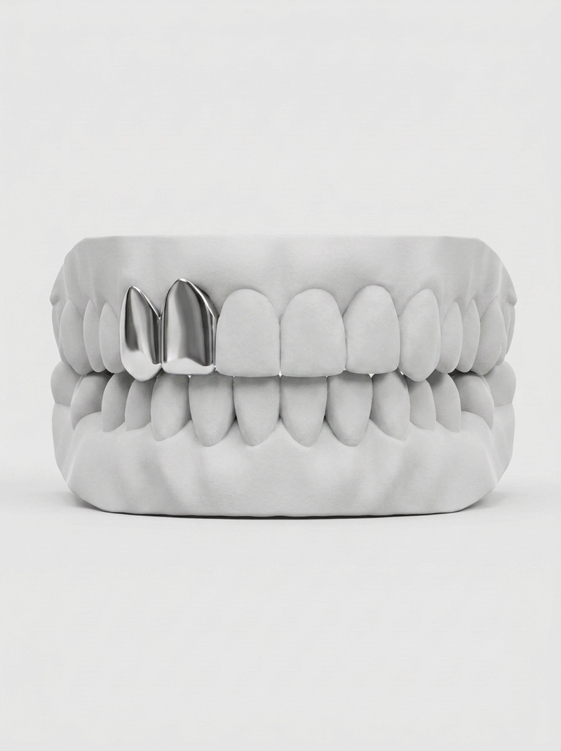 Chrome Grillz Double Cap