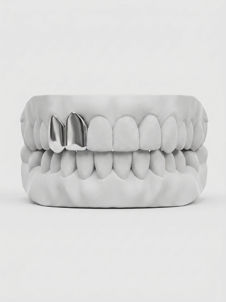 Chrome Grillz Double Cap