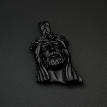 Lade das Bild in den Galerie-Viewer, Matte Black Small Jesus Piece Pendant
