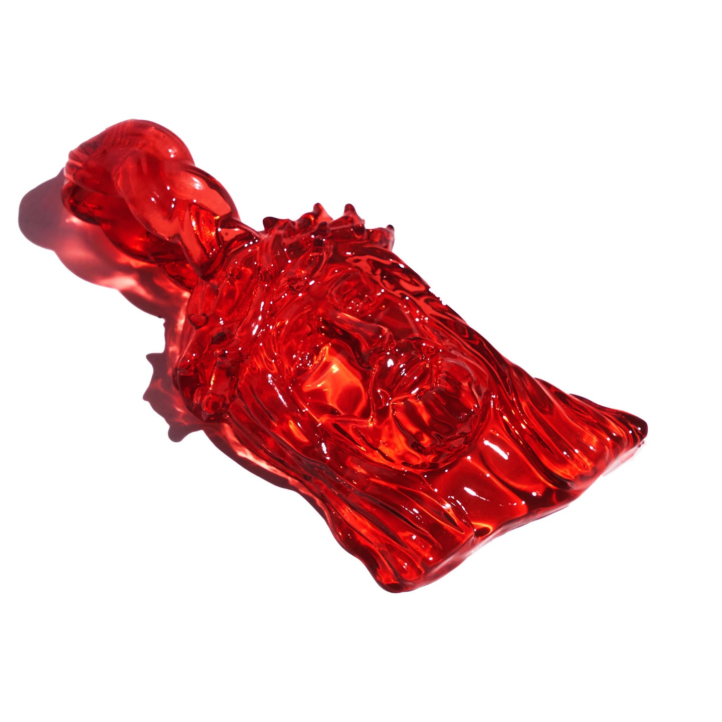 Small Red Tranculent Jesus Piece